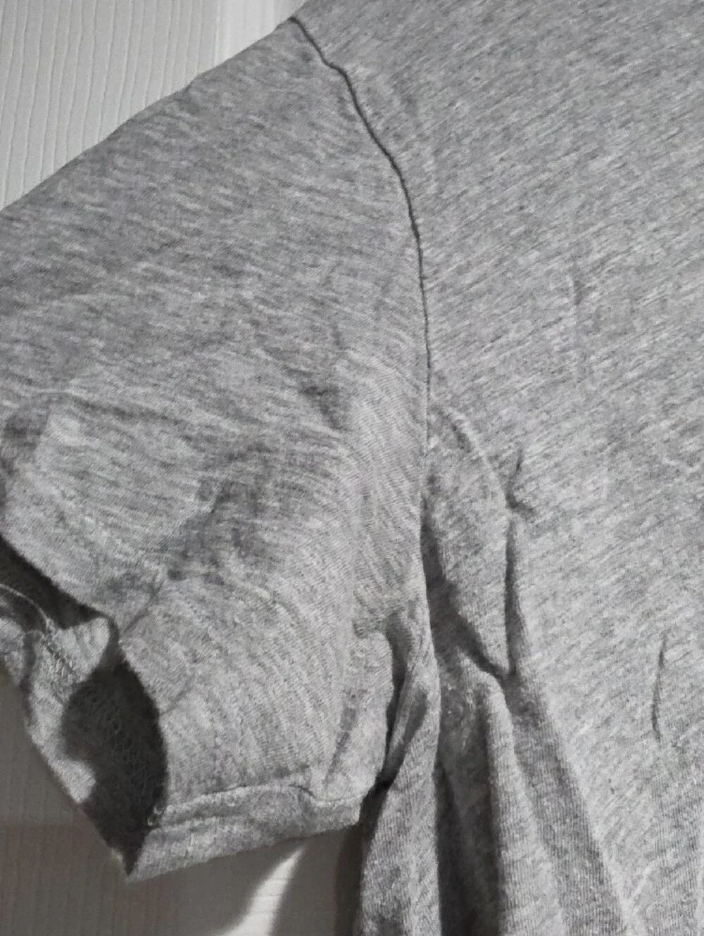 Michael Kors Gray Tee with Blue Graphic - Watch Hunger Stop
